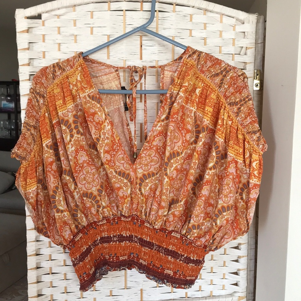 Paisley crop top